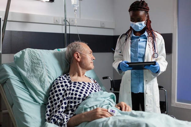 Doctor examining patient