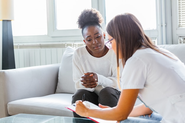 Doctor having a discussion with a patient