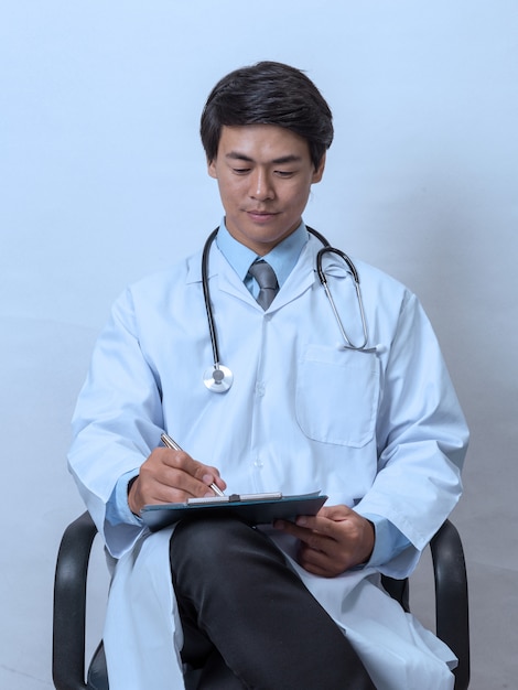 Doctor holding a clipboard