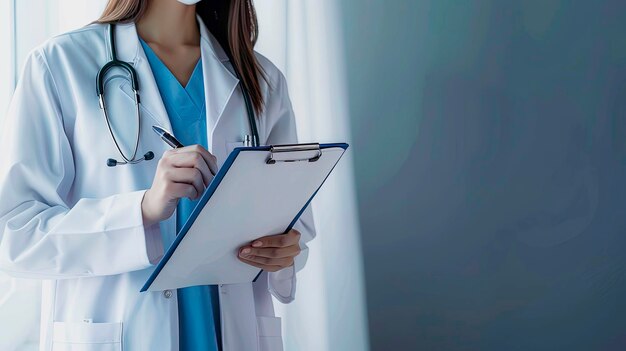 doctor holding clipboard