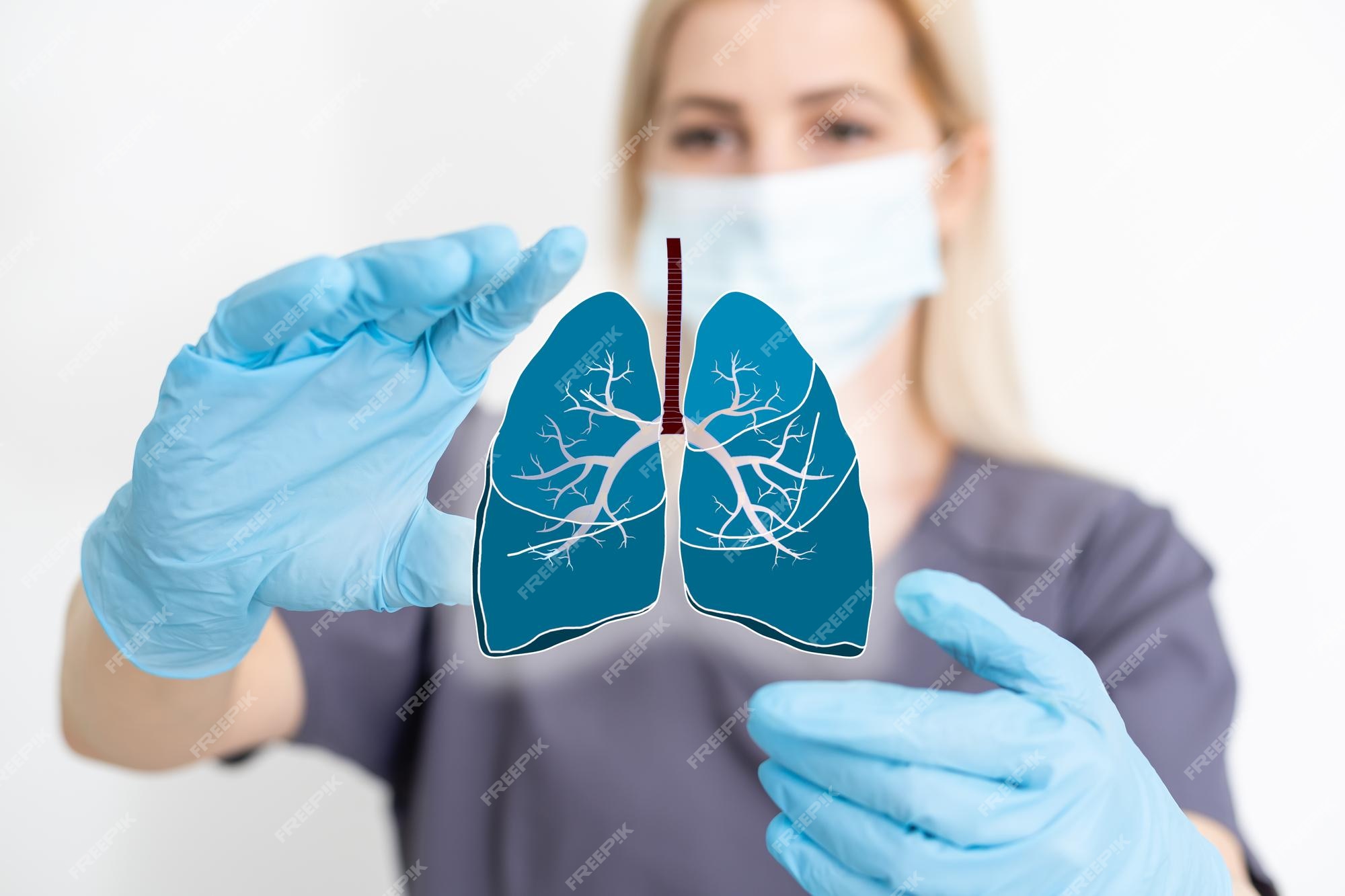Premium Photo | The doctor holds the lungs organ symbol. Awareness of