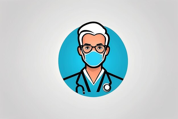 Doctor icon design template vector isolated illustration