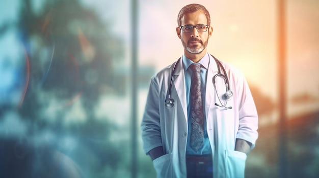 Doctor medical background Illustration AI GenerativexA