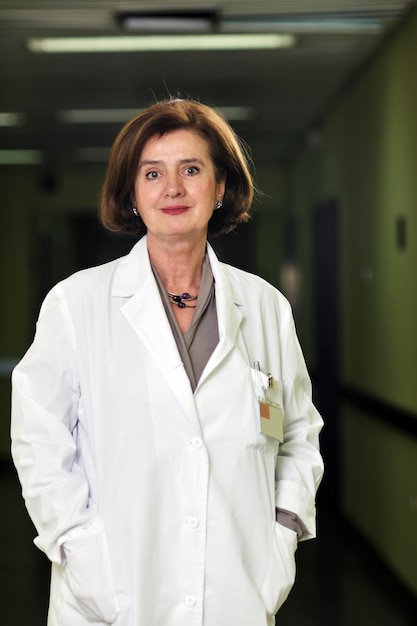 doctor medical woman portrait  indoor in hospital