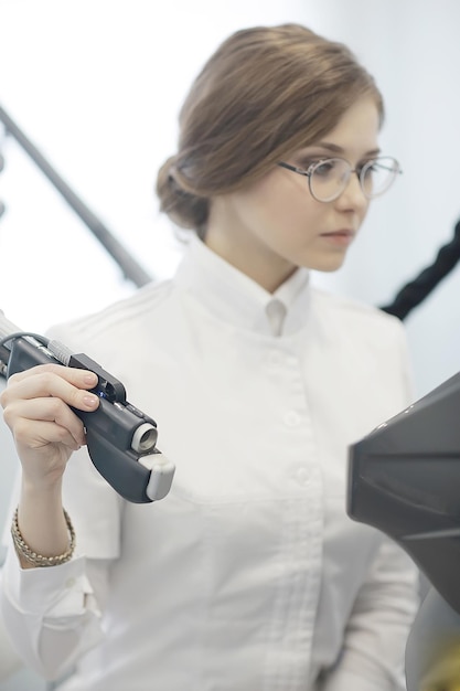 Doctor in a modern medical clinic