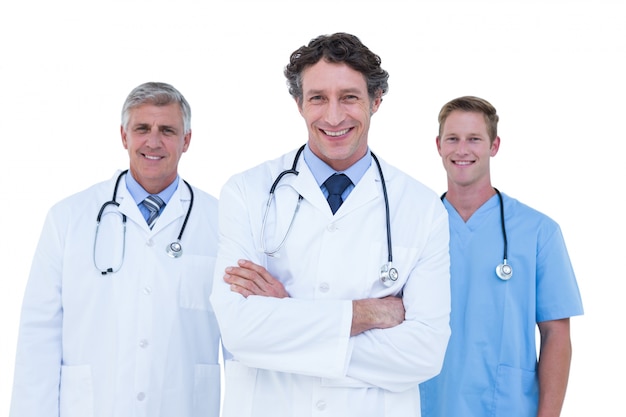 Doctor and nurse standing together