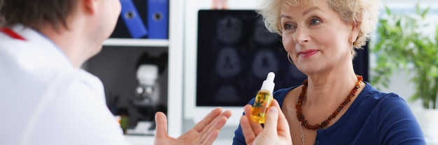 Doctor passes marijuana oil to elderly woman