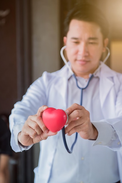 doctor, physical examination and Heart Disease Checker