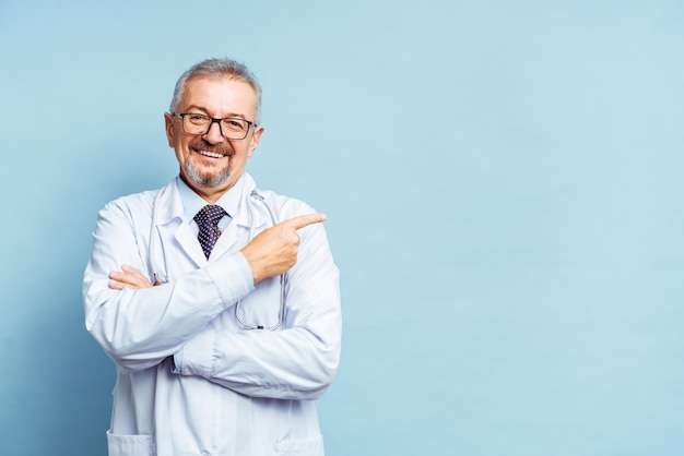 Doctor posing and smiling at camera