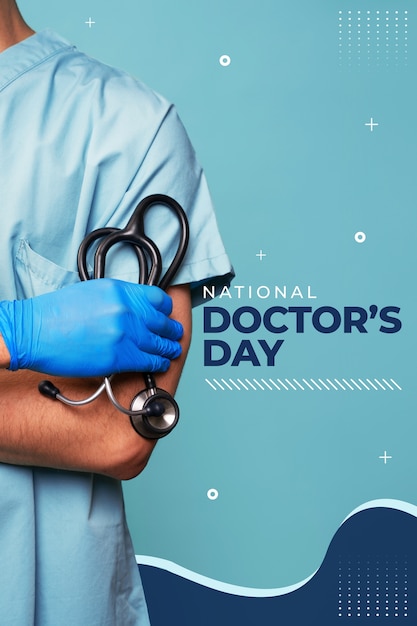 Photo doctor's day collage design