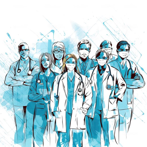 Photo doctor's day vector illustration of doctor's dayillustration