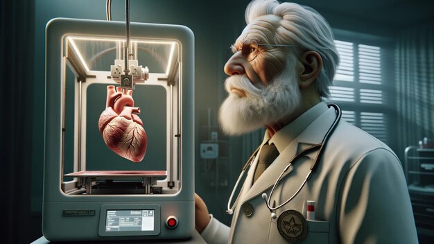 Doctor's Wisdom Meets Modern Tech Anticipation of a New Heartbeat 3D print