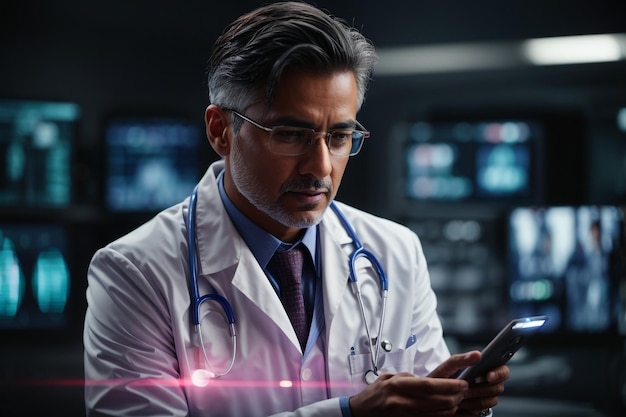 Doctor using Ai technology