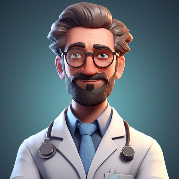 a doctor wearing a lab coat