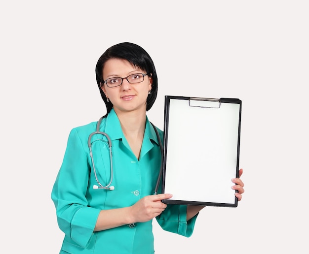 Doctor with clipboard