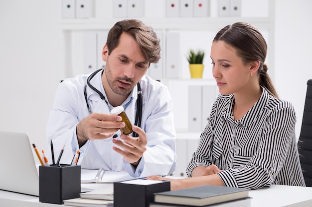 Doctor with pills