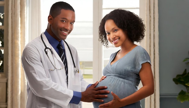 Doctor with a pregnant woman