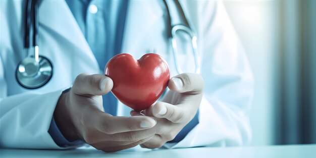 A doctor with a stethoscope surrounded bright and sterile hospital room The atmosphere is focused and professional