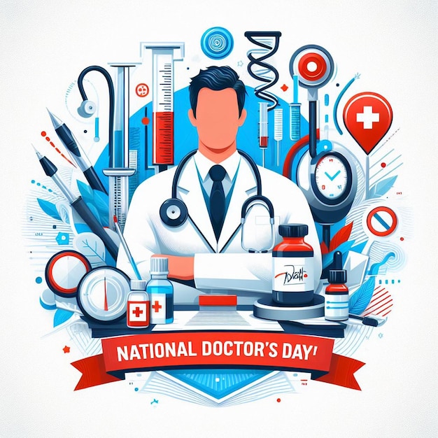 Photo doctors day poster flyer banner and doctors day free photos