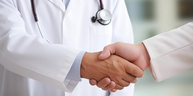 Doctors' handshake