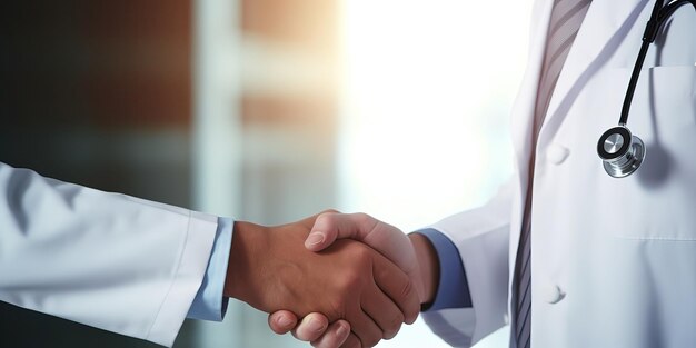 Doctors' handshake