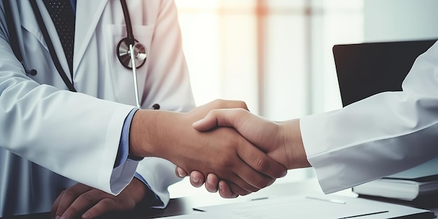 Doctors' handshake