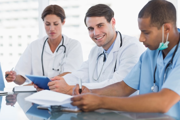 Doctors in a meeting at hospital