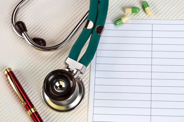 Doctors Stethoscope Space for Text