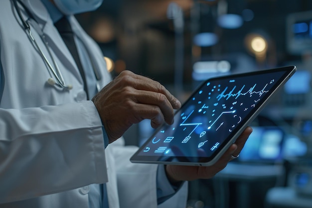 Photo doctors use tablets to view