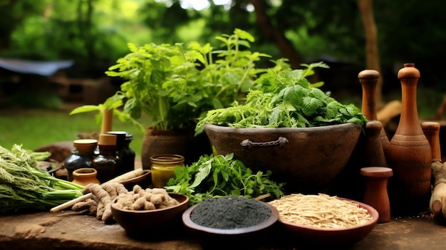 Document the cultivation of herbs used in traditional African medicine emphasizing the holistic app