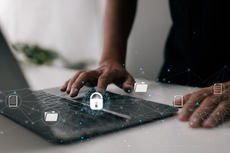 Photo document management system dms online documentation database and digital file storage with data encryption files can be accessed by logging onto the cloud computing system network