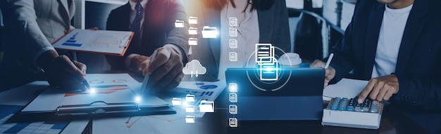 document management system dms online documentation database and process automation to efficiently manage files knowledge and documentation in enterprise with erp corporate business technology