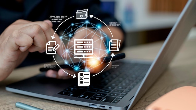 Document management system online documentation database and\
process automation to efficiently manage files future\
technology