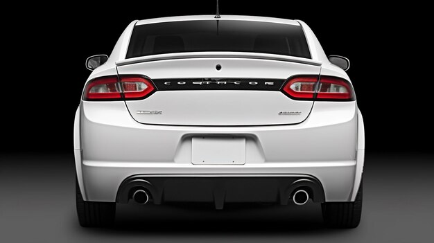 Foto dodge stratus achteruitzicht mockup plain wit