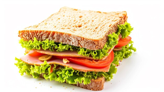 doener sandwich isolated on white background Generative Ai