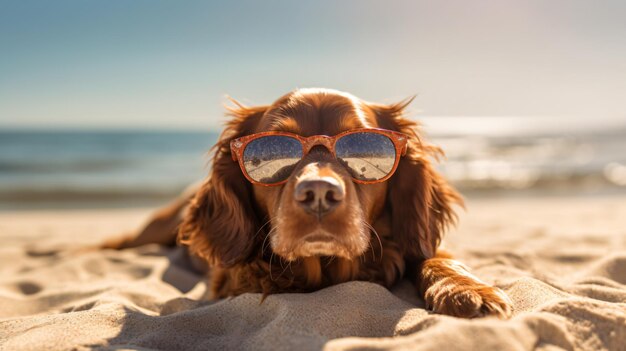 Dog on Beach