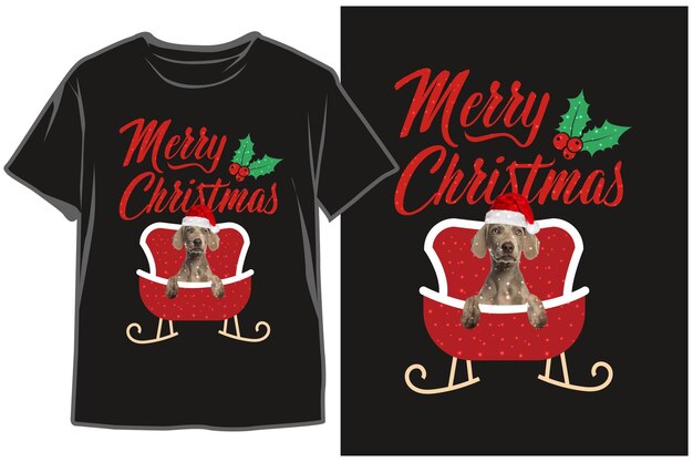 Photo dog breeds merry christmas tshirt design christmas dog tshirt christmas tshirt design