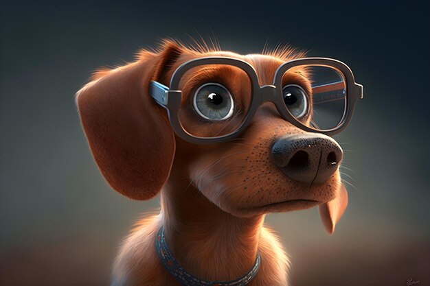 dog cartoon isolated on background