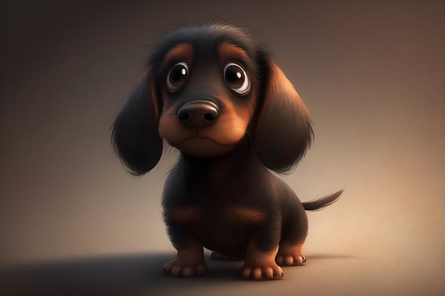 dog cartoon isolated on background