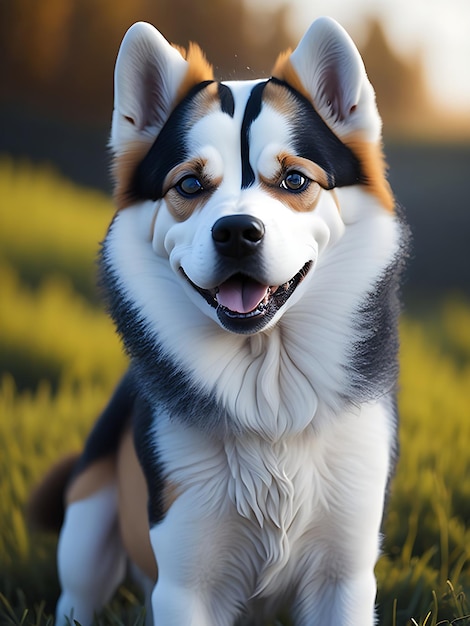 アラスカ・ハスキー犬