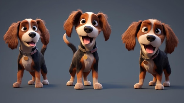 Dog charactersGenerative AI