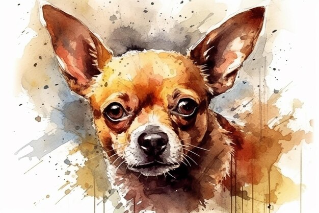 Dog chihuahua dark horse comic style