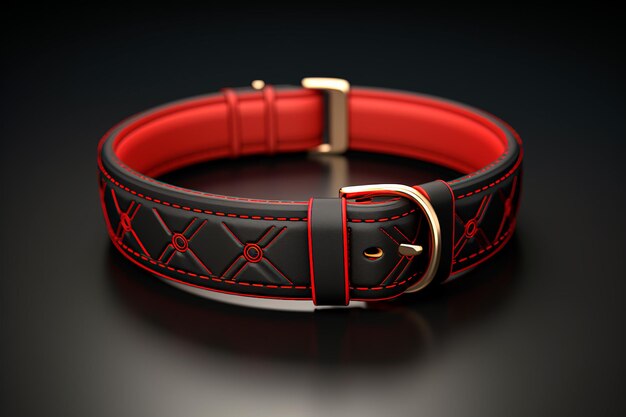 Dog collar on an isolated background AI Generated