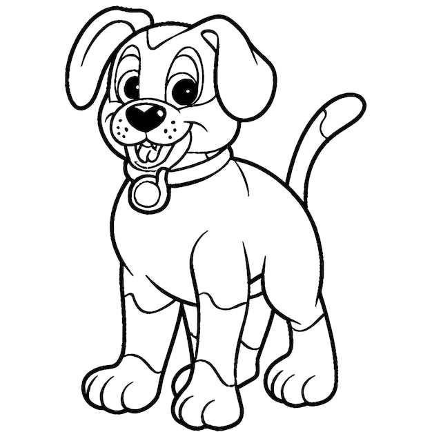 dog coloring page