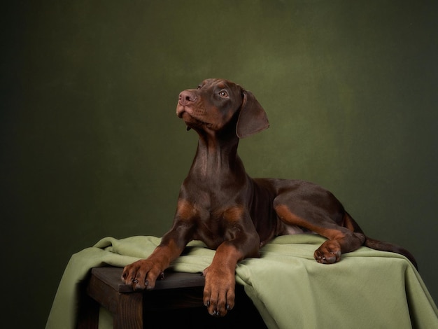 Photo dog doberman