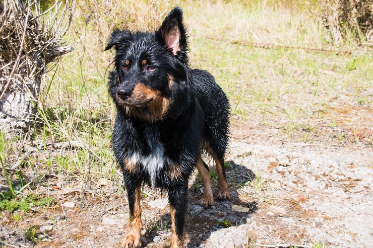 Photo 草の中の犬