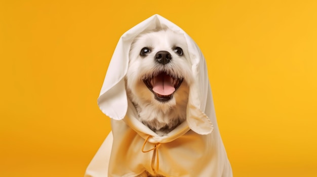 Dog in halloween costume