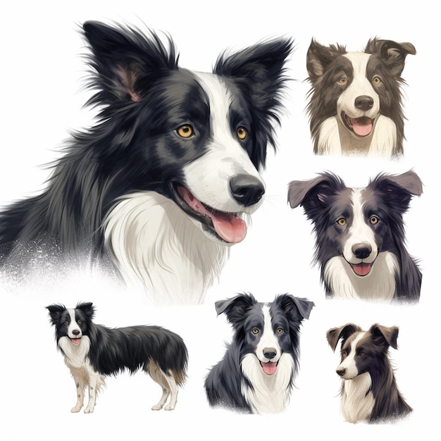 A dog illustration image