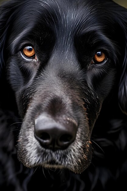 Dog Images Close Up Photo Of A Black Dog