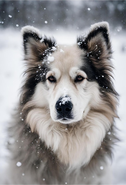 사진 겨울 동안 자연 서식지에서의 개